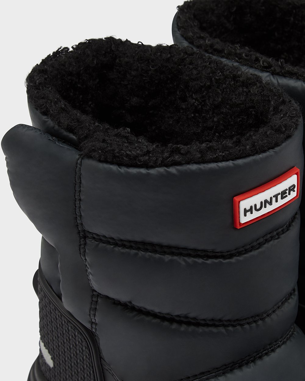 Hunter Original Big Insulated Snow Boots - Clearance Sale Kids Black - ZARVSN817